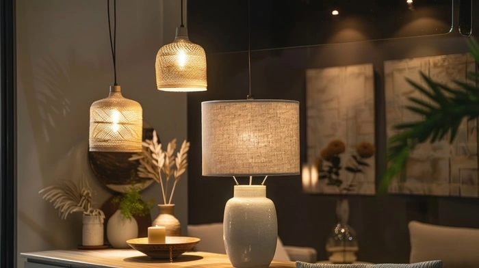 Drewniane lampy