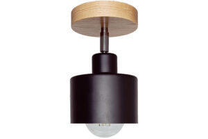 Lampa sufitowa wisząca DIANA regulowana loft drewniana DĄB 1x klosz STYLOWA