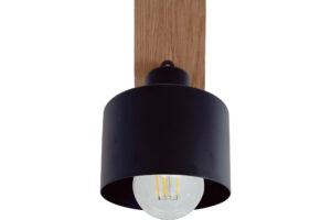 Kinkiet ścienny lampa ścienna DIANA loft drewniana DĄB 1x diament STYLOWA