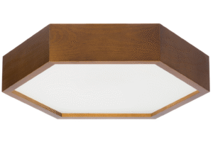 Lampa sufitowa LEJA heks ∅375 RUSTIKAL do salonu kuchni łazienki STYLOWA