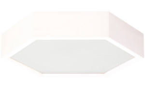 Lampa sufitowa LEJA heks ∅375 BIELONA do salonu kuchni łazienki STYLOWA