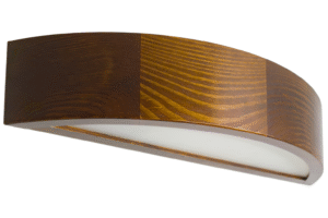 Kinkiet drewniany LEJA Półplafon ORZECH WŁOSKI