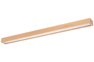 Lampa sufitowa LEJA LED listwa plafon drewno DĄB 120cm do salonu kuchni 3000K