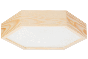 Lampa sufitowa LEJA heksagon ∅375 SOSNA do salonu kuchni łazienki STYLOWA