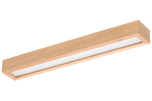 Lampa sufitowa LEJA LED listwa plafon drewno DĄB 60cm do salonu kuchni 4000K