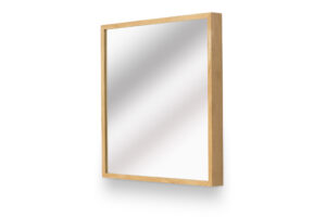 Lustro LEJA kwadratowe drewniane ścienne DĄB 60×60