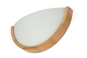 Kinkiet drewniany ORION ∅375 Półplafon DĄB