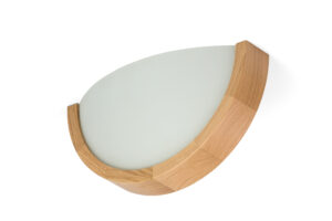 Kinkiet drewniany ORION ∅275 Półplafon DĄB