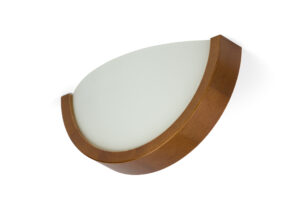 Kinkiet drewniany ORION ∅275 Półplafon Rustikal