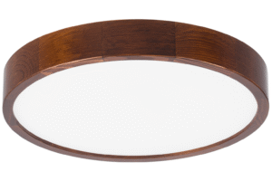 Lampa sufitowa LEJA Plafon LED ∅375 ORZECH do salonu kuchni 4000K STYLOWA