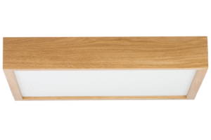 Lampa sufitowa LEJA kwadrat 305mm DĄB do salonu kuchni łazienki STYLOWA