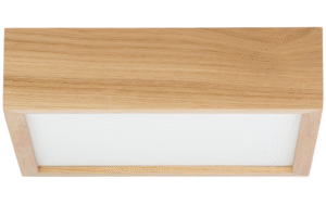Lampa sufitowa LEJA kwadrat 480mm DĄB do salonu kuchni łazienki STYLOWA