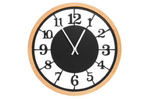 Zegar ścienny LEJA 37cm drewniany DĄB premium