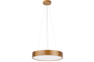 Lampa wisząca drewniana LEJA okrągła żyrandol zwis ∅475 RUSTIKAL