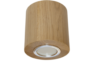 Oprawa natynkowa tuba drewniana ∅105 DĄB do salonu kuchni pokoju STYLOWA