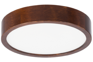 Lampa sufitowa LEJA Plafon LED ∅275 ORZECH do salonu kuchni 4000K STYLOWA